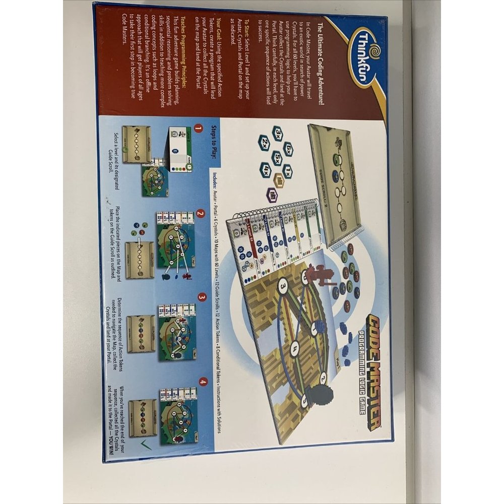 Code Master Programming Logic Game 60 Levels ThinkFun NEW - Picture 3 of 7